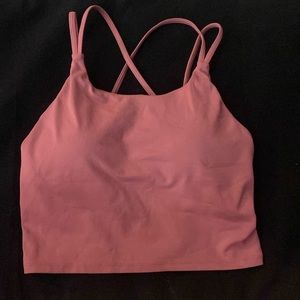 Workout top crossed in the back